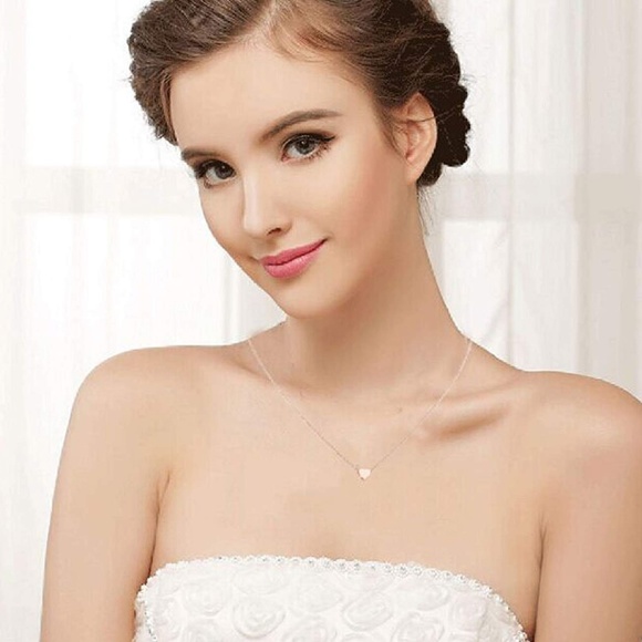 ❤️4 for $20 Sale❤️Rose Mini Heart Pendant Necklace - Picture 5 of 5